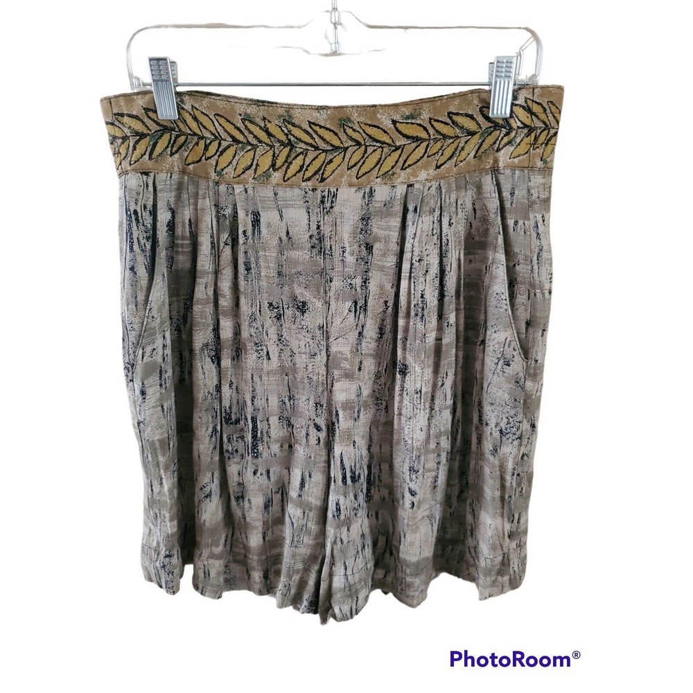Vintage Platinum By Dorothy Schoelen Flowy High-Rise 90's Shorts Sz 12